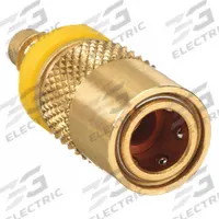 PARKER Hydraulic Quick Connect Hose Coupling: 3/8 in Coupling Size, Brass, 22.71 lpm Max. Flow Rate (MPN PC308-BP). Key specifications — Body Material: Brass; Brand: PARKER.
