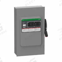 SCHNEIDER Safety Switch: Fusible, 200 A, Three Phase, 600V AC/DC, Galvanized Steel, Indoor (MPN VH364). Key specifications — Brand: SCHNEIDER.