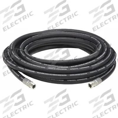 CONTINENTAL Steam Cleaner/Pressure Washer Hose: 1/2 in ID, 100 ft Lg, Chlorinated Polyethylene - Steam Cleaner & Pressure Washer Hose Assemblies