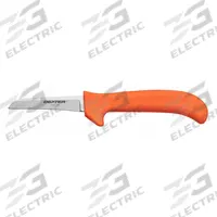 DEXTER RUSSELL Deboning Knife: Straight, 3 1/4 in Overall Lg, Steel Blade, Poly/Nylon Blend Handle (MPN 11423). Key specifications — Sub-brand: Ergonomic Poultry; Brand: DEXTER RUSSELL; Blade Material: Steel; Blade Type: Straight; Handle Color: Orange; Handle Material: Poly/Nylon Blend; Knife Type: Boning Knife; NSF Certified: Yes.