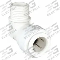 JOHN GUEST Push-Fit Elbow Fitting: 1/2 in OD x 1/2 in Pipe Size, Push-to-Connect x MNPT, Plastic (MPN PSEI482024). Key specifications — Brand: JOHN GUEST.