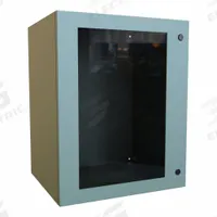 HAMMOND Electrical Enclosure: Steel, 30 in x 24 in x 20 in, NEMA 12/3R/4, Solid with Window Cover (MPN EN4SD302420WGY). Key specifications — Closure Method: 1/4-Turn Latch; Brand: HAMMOND; Knockouts: Not Included.