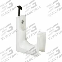 PANDUIT J Hook: Clip-On with Locking Latch, 2 in Max. Bundle Dia., 55 lb Max. Load Capacity, 50 PK (MPN JP2DW-L). Key specifications — Material: Nylon 6/6; Includes Locking Latch: Yes; Color: Gray; Brand: PANDUIT; Mounting Location: Threaded Rod; Mounting & Attachment (subhead): Clip-On with Locking Latch.