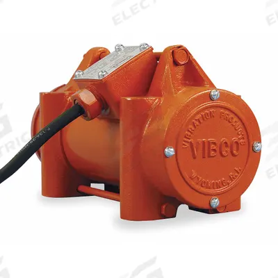 VIBCO Electric Vibrator: 4P Series, 1,500 lbf, 575V AC, 1.6 A, 1,800 vpm - Heavy-Duty Electric Vibrators