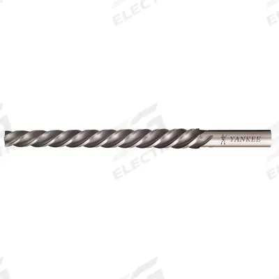 YANKEE Taper Pin Reamer: For #2 Pin, 0.1605 in x 0.2008 in Dia - Helical-Flute Taper Pin Reamers