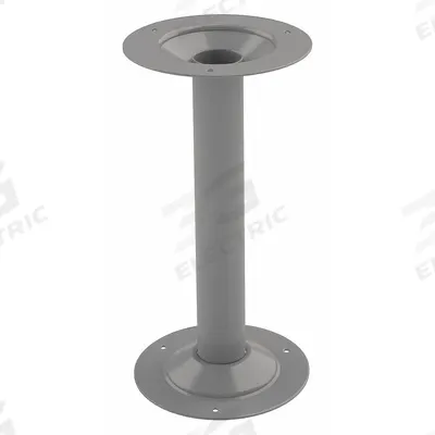 TENNSCO Bench Pedestal: 8 1/4 in x 16 1/4 in, Steel, Gray, Enamel - Pedestals for Locker Room Benches