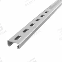 Strut Channel: Steel, Pre-Galvanized Zinc, 12 ga Gauge, Perforated Slot, 8 mm Slot Spacing (MPN DS-SS131612-66-PG/10). Key specifications — Material: Steel; Color: Gray; Finish: Pre-Galvanized Zinc; Slot Type: Narrow Slotted; Brand: DAKOTA SYSTEMS.