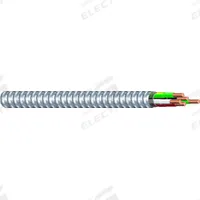 SOUTHWIRE Metal Clad Cable: 1/0 AWG, 3 Conductors, Copper, 100 ft, Aluminum, Std, THHN (MPN 89034899-100). Key specifications — Brand: SOUTHWIRE.