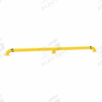 VESTIL Machine Guard: Mid-Rail Not Included, 9 in Top Rail Ht, 7/8 in Mounting Hole Dia, Guardrail (MPN LPRO-144-9-4). Key specifications — Color: Yellow; Material: Steel; Rail Mounting Style: Floor Mounted; Includes Mid-Rail: Mid-Rail Not Included.