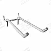 APPROVED VENDOR Double Straight Hook, 8 in: 1/4 in Peg Hole, For 1 in Pegboard Hole Spacing, 10 PK (MPN 787CY0). Key specifications — Finish: Zinc Plated; Color: Silver; Locking System: Hanging; Mounting Type: Surface; Material: Steel; Brand: APPROVED VENDOR.
