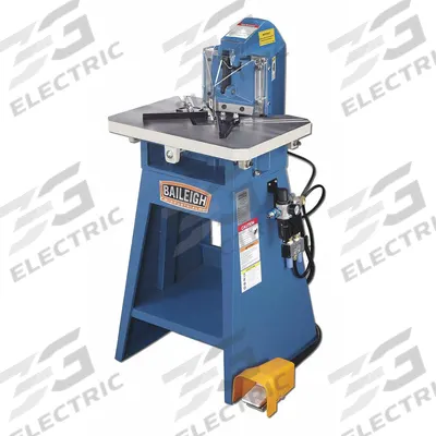 BAILEIGH INDUSTRIAL Sheet Metal Notcher: 11 ga Sheet Metal Capacity (Steel) - Air-Powered Sheet Metal Notchers