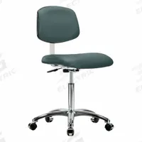Cleanroom Task Chair: Vinyl, Armless, Ht Range 21 1/2 in to 29 in, 18 1/2 in Seat Wd, 17 in Seat Dp (MPN BR-CLR-VMBCH-CR-NF-CC-8546). Key specifications — Foot Support: No; Base Material: Aluminum; Brand: APPROVED VENDOR; Product Type: Cleanroom Task Chair; Cleanroom Class: ISO 4; ESD-Safe: Not ESD Safe.