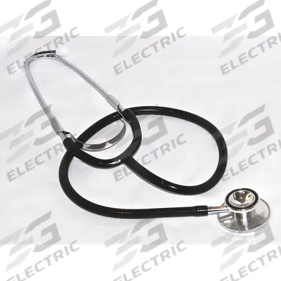 MEDSOURCE Stethoscope: Stethoscope, Adult/Pediatric, Acoustic, Dual, Black - Economic Stethoscopes