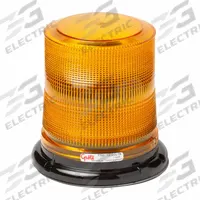 GROTE Strobe Light: Strobe, Amber, 6 7/16 in Overall Wd, 6 13/16 in Overall Ht, LED, 12V DC (MPN 77833). Key specifications — Operating Voltage: 12V DC; Number of Flash Patterns: 14; Electrical Connection: Blunt Cut Wires; Mount Type: Screw; Brand: GROTE; Shape: Round; Lighting SAE Class Rating: SAE Class 2.