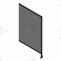 T-Slot Framing System Panel: Add-On, Black, 84 in H x 24 in W x 5 1/2 in D, Solid (MPN 48278). Key specifications — Finish: Anodized; Brand: FAZTEK; Panel Color: Clear; Panel Type: Solid; Color: Black; Material: Polycarbonate; Assembly: Unassembled; Manufacturer Part Number: 48278.