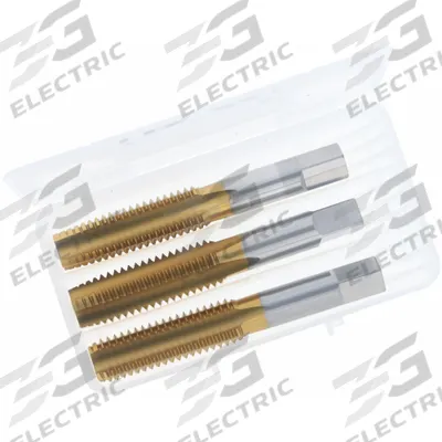 CLEVELAND Tap Kit: M14x1.5 Metric, D6 / 6H, 4 Flute - Three-Piece Hand Tap Sets