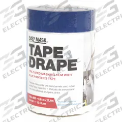 TRIMACO Self-Adhesive Containment Film: Light Duty, 0.4 mil Thick, 2 ft Wd, 90 ft Lg, Clear, Plastic (MPN 396590). Key specifications — Color: Clear; Material: Plastic; Brand: TRIMACO; Fire-Resistant: No.