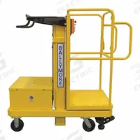BALLYMORE Mobile Personnel Lift: Battery, Drivable, 5.9 ft Elevated Platform Ht, 23.5 in x 20 in (MPN BMML-9). Key specifications — Brand: BALLYMORE; Features Included: Battery Charger.