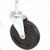 APPROVED VENDOR Stem Caster: Swivel, No Brake, 5 in Wheel Dia., 1 in Wheel Wd, Rubber, Rubber, Black (MPN F1RR05052S-S20). Key specifications — attr1111099: APPROVED VENDOR; attr1111095: Black; attr1176855: Swivel.