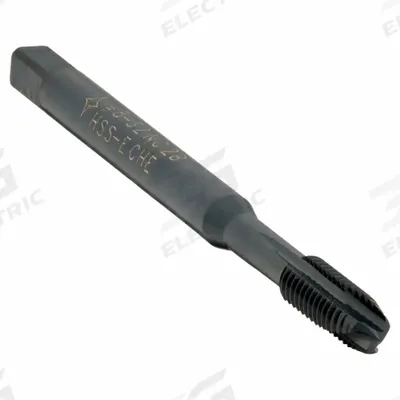 CLEVELAND Spiral Point Tap: #8-32 UNC, 2B, 3 Flute, Plug Chamfer, Black Oxide Cobalt (MPN C86208) - Spiral-Point Taps for Steel & Stainless Steel