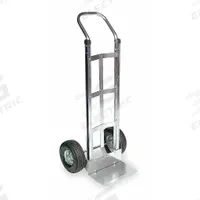 DAYTON General Purpose Hand Truck: 500 lb, Flow-Back, Silver, Aluminum, Pneumatic, 48 in Handle Ht (MPN 6W047). Key specifications — Brand: DAYTON.
