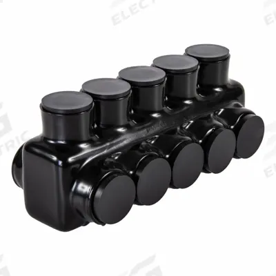 POLARIS Multitap Connector: 5 Port, Double-Sided Entry, 6 AWG – 350 kcmil Wire Size - Dry-Location Double-Sided Entry Multitap Connectors