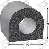 TRIM LOK INC Seal: D-Shaped, Self-Adhesive Mounting, Std, EPDM, 100 ft Overall Lg, 1 in Overall Wd (MPN X1678HT-100). Key specifications — Color: Black; Mounting Style: Self-Adhesive; Seal Shape: D-Shaped; Brand: TRIM LOK INC; Material: EPDM; Adhesive Bond: Standard.