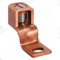 BLACKBURN Wire Connector: 8 AWG – 2 AWG Wire Sizes, 17/64 in Stud Size, Unplated Copper Lug Body (MPN BTC0208). Key specifications — attr1294325: BLACKBURN; attr1358749: Copper; attr1358750: 2 AWG; attr1358751: 8 AWG; attr1358777: Unplated Copper.