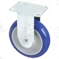 APPROVED VENDOR Plate Caster: Rigid, No Brake, Polyurethane, 5 in Wheel Dia., 1 1/4 in Wheel Wd (MPN 1G100). Key specifications — Brand: APPROVED VENDOR; Wheel/Tread Color: Blue; Roll Up: Rigid.