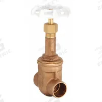 MILWAUKEE VALVE Gate Valve: 1/2 in, Bronze, Rising, Sweat x Sweat, 300 psi CWP, Wheel, Solid Wedge (MPN UP149 1). Key specifications — Wedge Material: Bronze; Brand: MILWAUKEE VALVE; Bonnet Material: Bronze.