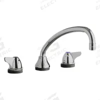 CHICAGO FAUCETS Low Arc Kitchen Faucet: 1888, Cast Brass, Widespread, Deck, 3 Mounting Holes, Lever (MPN 1888-ABCP). Key specifications — Series: 1888; Brand: CHICAGO FAUCETS.