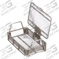 MARLIN STEEL WIRE PRODUCTS Parts Washer Basket: Rectangular, Stainless Steel, Silver, 3 in Basket Wd (MPN 00-00368213-38). Key specifications — Handle Included: Handle Included; Mesh Opening Size: #24; Stackable: Stackable; Lid Included: Lid Included; Brand: MARLIN STEEL WIRE PRODUCTS.