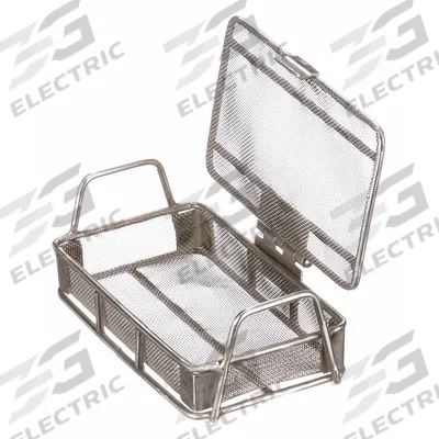 MARLIN STEEL WIRE PRODUCTS Parts Washer Basket: Rectangular, Stainless Steel, Silver - Rectangular Parts Washer Baskets