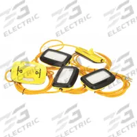 SOUTHWIRE String Light: LED, Corded, String Light, 50 ft Power Cord Lg, 50 ft String Overall Lg (MPN 7164SW). Key specifications — attr564215: Straight Blade; attr564191: Plastic; attr564187: Built-In; attr564159: SOUTHWIRE; attr564164: 5000K; attr564165: SJTW; attr564166: 14 AWG; attr564190: String Light.
