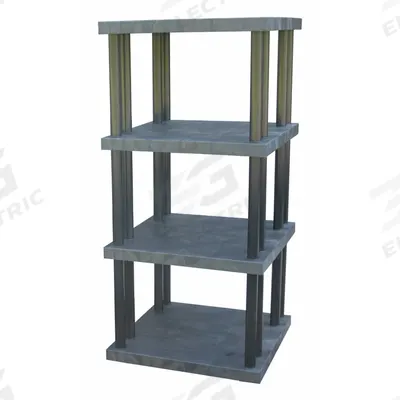 STRUCTURAL PLASTICS Plastic Shelving: 36 in x 36 in, 75 in Overall Ht - High-Durability Fixed Press-Fit Stationary Plastic Shelving