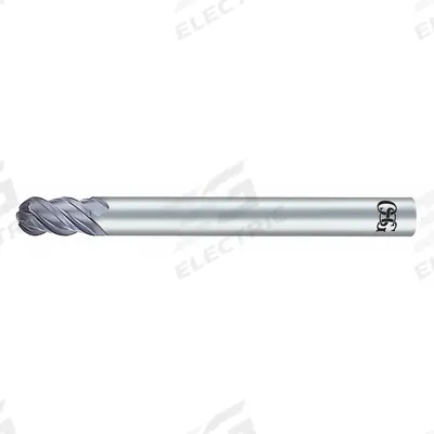 OSG Ball End Mill: Carbide, Diamond Coated, 4 Flute, 1/2" Mill Dia, 1" LOC - Carbide Ball End Mills for Graphite & Carbon Fiber