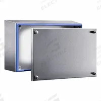 RITTAL Enclosure: 304 Stainless Steel, 8 in x 12 in x 5 in, NEMA 1/12/13/3/3X/4/4X, Solid Cover (MPN 1674600). Key specifications — Brand: RITTAL; Closure Method: Screws; Enclosure Material: 304 Stainless Steel; Knockouts: Not Included.