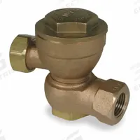 Steam Trap: Brass Body, Offset Design, 162 lb/hr, 1/2 in FNPT Inlet, 25 psi Max. (MPN 17C-S-2-25). Key specifications — Brand: BELL & GOSSETT.