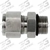 BRENNAN INDUSTRIES Compression Fitting Straight: 1/2 in OD x 3/8 in Pipe Fitting Size (MPN NS6400-08-06-O-SS). Key specifications — Series: NS6400; Compatible Fitting Brands: Parker CPI; Brand: BRENNAN INDUSTRIES.