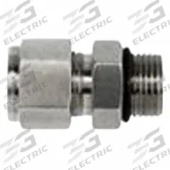 BRENNAN INDUSTRIES Compression Fitting Straight: 1/2 in OD x 3/8 in Pipe Fitting Size (MPN NS6400-08-06-O-SS). Key specifications — Series: NS6400; Compatible Fitting Brands: Parker CPI; Brand: BRENNAN INDUSTRIES.