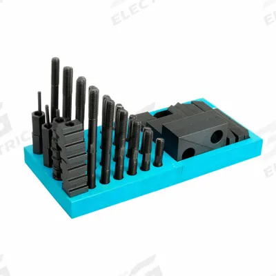 WESTWARD Machine Clamping Kit: For 3/4 in T-Slot, 5/8"-11 Stud - Machine Clamping Kits