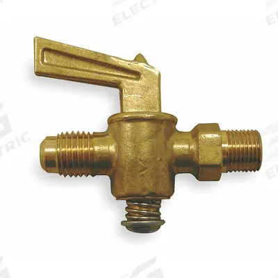 WEATHERHEAD Ground Plug Valve: For Fluids Media, 2-Way, 1/4 in Pipe Size, Brass, Flare x MNPT - Inline Brass Plug Valves