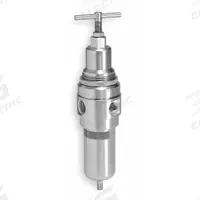 WILKERSON Filter-Regulator: Stainless Steel Bowl, 1/2 in NPT, 72 cfm, 5 micron, 0 psi to 60 psi (MPN SB2-04-KYSS). Key specifications — attr109419: WILKERSON; attr109429: Stainless Steel; attr109463: No; attr109467: Fluorocarbon; attr109468: SB2.