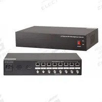 GEM BY TRIPLETT 5 MP Video/Power Hub, 8 Position: 8 Ports, Black, RJ45 Female, 60 Hz Max Freq, 5e (MPN HDHUB-8PVP). Key specifications — attr931089: 5e; attr931087: GEM BY TRIPLETT; attr931088: Black; attr931090: RJ45 Female; attr931102: Video Hub.