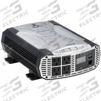 COBRA Inverter: Modified Sine Wave, Input Terminals, 2,500 W Continuous Output Power, 6 Outlets (MPN CPI2500W). Key specifications — Brand: COBRA; DC Connection: Input Terminals; Input Voltage: 13V DC; Inverter Output Form: Modified Sine Wave; Output Frequency: 60 Hz; Output Voltage: 115V AC.