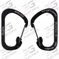 NITE IZE Carabiner: 75 lb Working Load Limit, Wire Gate, Stainless Steel, 3 3/32 in Overall Lg (MPN CSL4-01-R6). Key specifications — Brand: NITE IZE; Opening Type: Wire Gate.