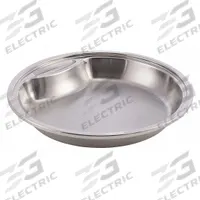 SPRING USA Food Pan: Full Size, Round, 1.8 ga Gauge, 4 qt Capacity, 14 1/8 in Overall Lg (MPN 372-66/36). Key specifications — Brand: SPRING USA; Dishwasher Safe: Yes; NSF Certified: No; Product Type: Food Pan; Manufacturer Part Number: 372-66/36.