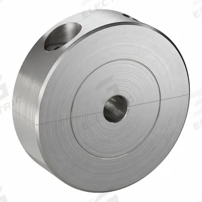 CLIMAX METAL PRODUCTS Shaft Collar: 2-Piece, Inch, Round, Clamp-On, 1/8 in Bore Dia - Stainless Steel Recessed-Screw Shaft Collars