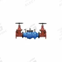 ZURN Double Check Backflow Preventer: 350A, 4 in Pipe Size, 38.25 in Overall Lg, 33°F – 140°F, EPDM (MPN 4-350A). Key specifications — Shut-Off Valve Type: NRS Gate Valve; Connection Type: Groove x Groove.