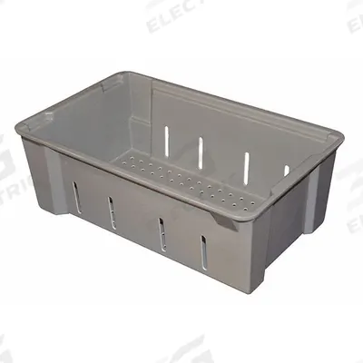 TOTELINE Straight Wall Tote: 3.7 gal, 17 7/8 in x 11 3/4 in x 6 in, -60°F to 250°F - Extreme-Temperature Washdown Stacking Tubs